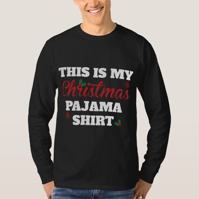 Det här är min julpajama t shirt (Framsida)