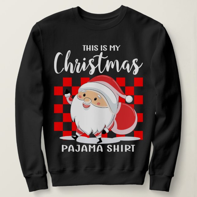 Det här är min julpajama t shirt (Design framsida)