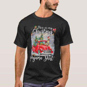 Det här är min julpajama tyska Shepherd Hund Tr T Shirt
