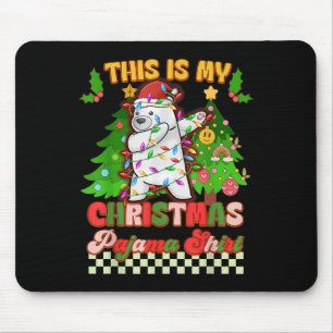 Det här är min julprat Pajama Funny Lar Bear Dabbi Musmatta