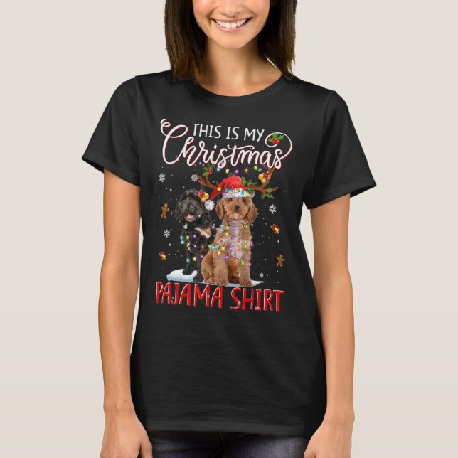 Det här är min julpyjamas ApOO julbelysning  T Shirt (Framsida)