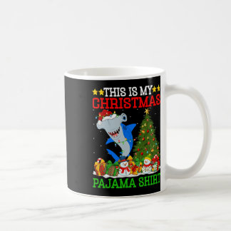 Det här är min julpyjamas Hammerhead Shark Chri Kaffemugg