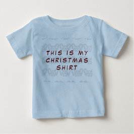Det här är min julskjorta, söta baby kläder t shirt