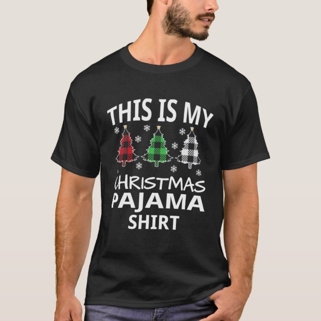 Det här är min jultomte Pajama-fina jul T Shirt (Framsida)
