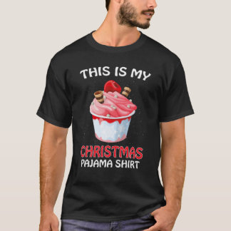 Det här är min jultomten Pajama Santa Ice Cream Fu T Shirt