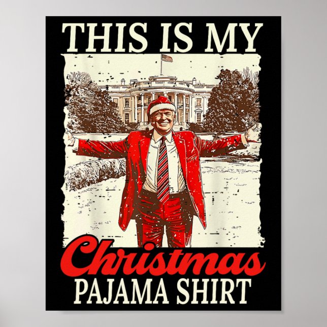 Det här är min jultomtomtrast Pajamas Poster (Framsidan)