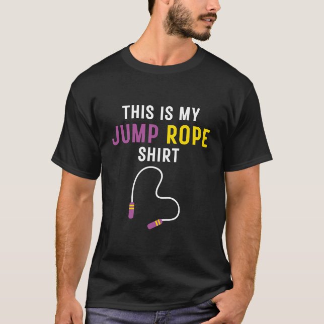 Det här är min jump Rope Shirt, Lustigt Rope Skipp T Shirt (Framsida)