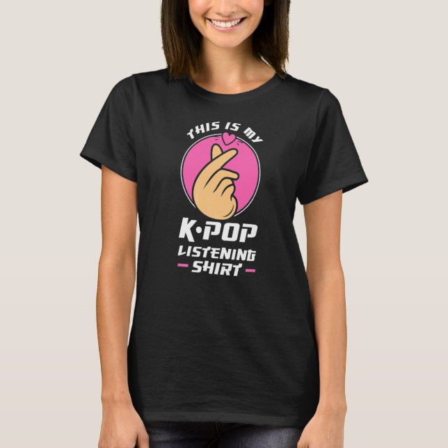 Det här är min k pop-lyssning K pop merch k pop T Shirt (Framsida)