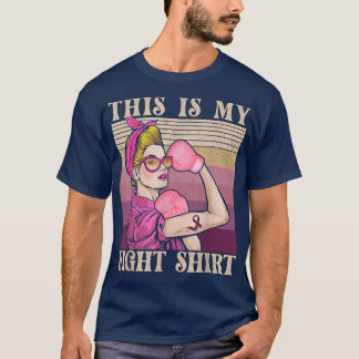 Det här är min kamp mot bröstcancer Rosa Ribbo T Shirt