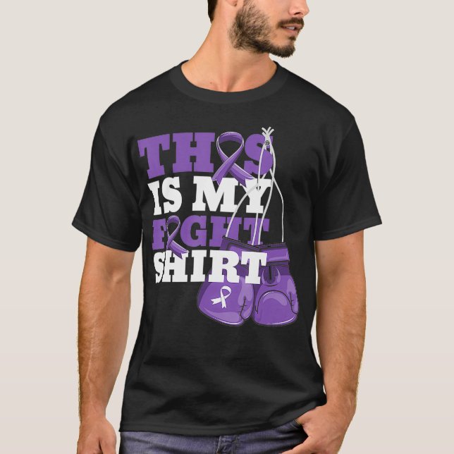 Det här är min kamp mot Hodgkin Lymphoma Fighter S T Shirt (Framsida)
