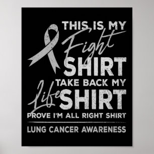 Det här är min kamp mot Lung Cancer Awareness Supp Poster