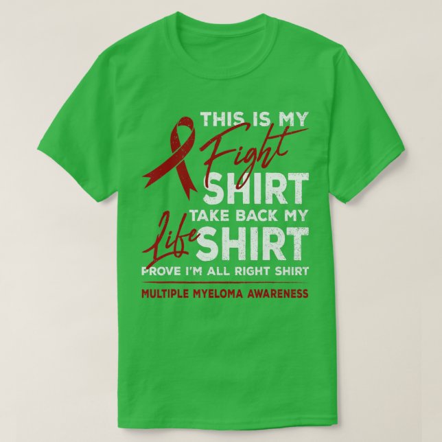Det här är min kamp mot Många Myeloma Awareness Bu T Shirt (Design framsida)