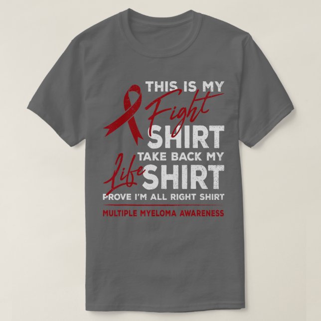Det här är min kamp mot Många Myeloma Awareness Bu T Shirt (Design framsida)