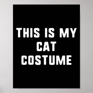 Det här är min kattdräkt Halloween-fina barn A Poster