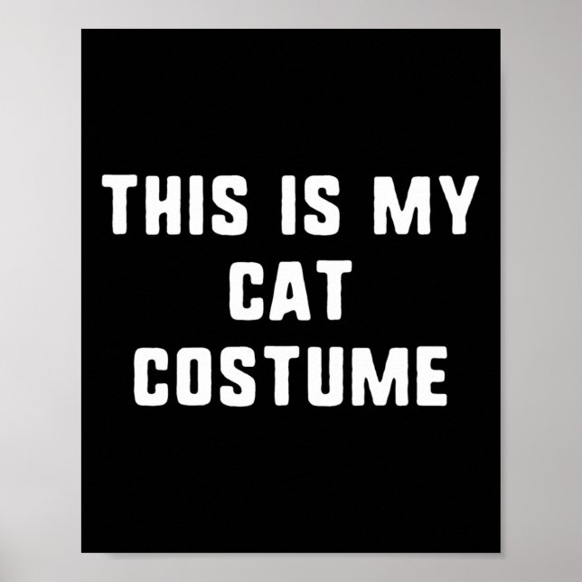 Det här är min kattdräkt Halloween-fina barn A Poster (Framsidan)