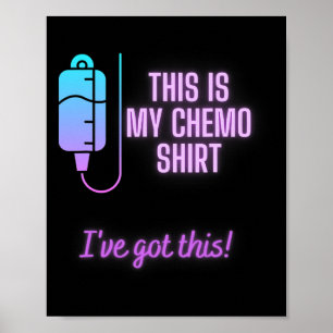 Det här är min kemo - Blodcancerkemoterapi Poster