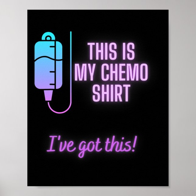 Det här är min kemo - Blodcancerkemoterapi Poster (Framsidan)