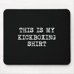 Det Här Är Min Kickboxnings Tröja Rolig Kick Boxni Musmatta