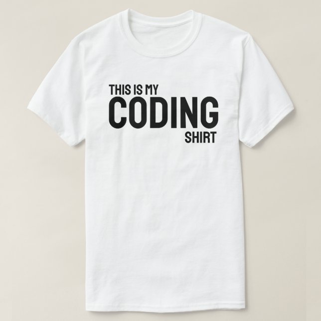 Det här är min kodningströja t shirt (Design framsida)