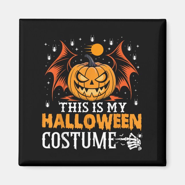 Det här är min konstiga pumpkin Halloween-dräkt Magnet (Framsidan)