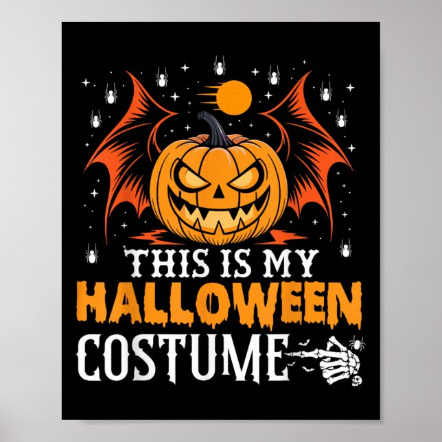 Det här är min konstiga pumpkin Halloween-dräkt Poster (Framsidan)