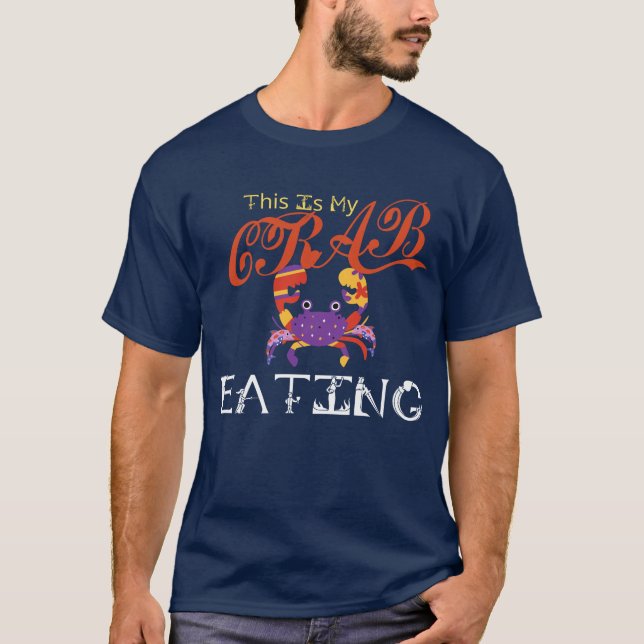 Det här är min krabba. t shirt (Framsida)