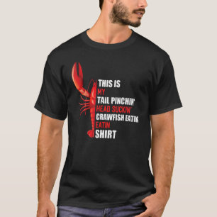 Det här är min Kräftor Eating Crayfish Cajun Boil  T Shirt