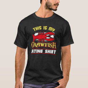 Det här är min Kräftor Eating Crayfish Crawdad Mud T Shirt