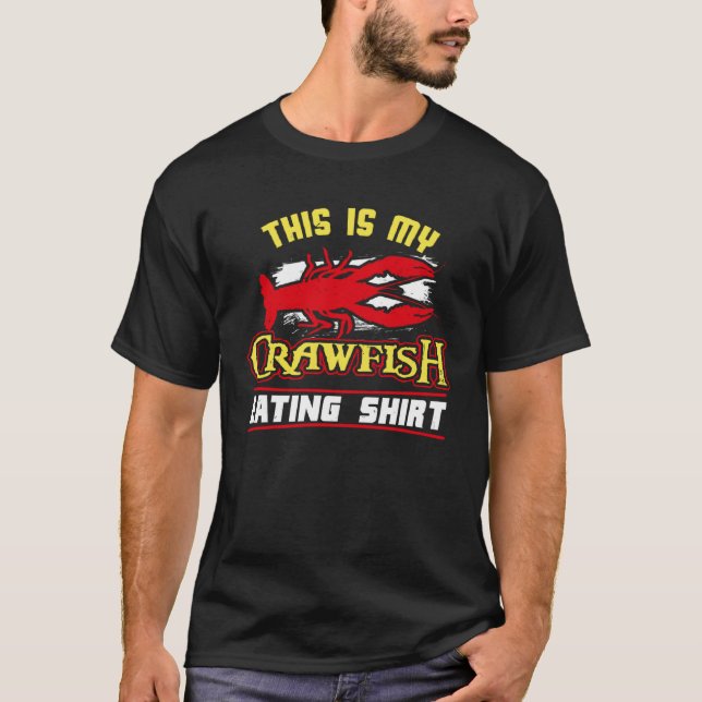 Det här är min Kräftor Eating Crayfish Crawdad Mud T Shirt (Framsida)