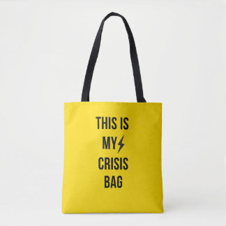 DET HÄR ÄR MIN KRIS BAG™ - Fetstig Gult Tygkasse
