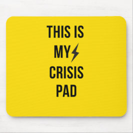 Det här är min krispad™ - djärv Gult Mousepad för Musmatta
