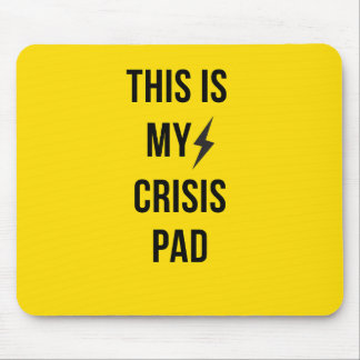Det här är min krispad™ - djärv Gult Mousepad för Musmatta