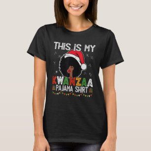 Det här är min Kwanzaa Pajama Outfit Melanin Afric T Shirt