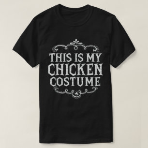 Det här är min kycklingdräkt Lazy Halloween T Shirt