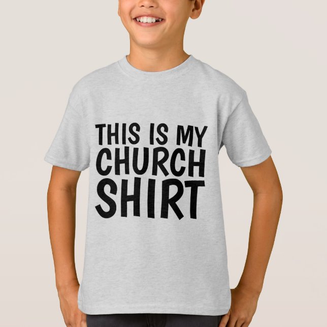 DET HÄR ÄR MIN KYRKOTRÖJA T-Shirts (Framsida)