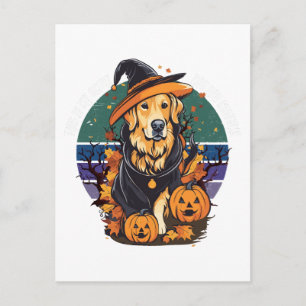 Det här är min läskiga hundpappakostym Halloween D Vykort