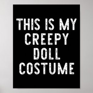 Det här är min leksaksdocka... Halloween Easy Kids Poster