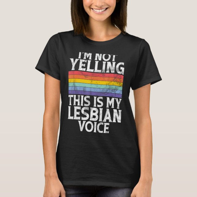 Det här är min Lesbisk Voice Lubb. T Shirt (Framsida)