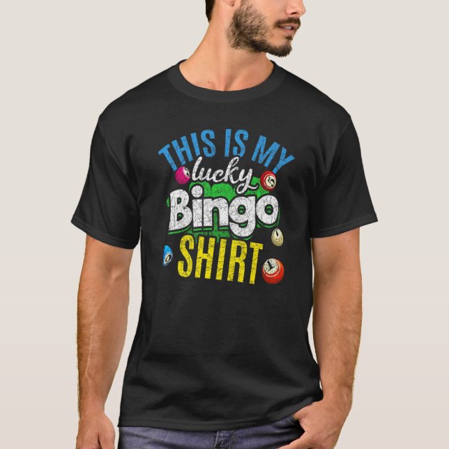 Det här är min Lucky Bingo Bingo Caller Bingo T Shirt (Framsida)