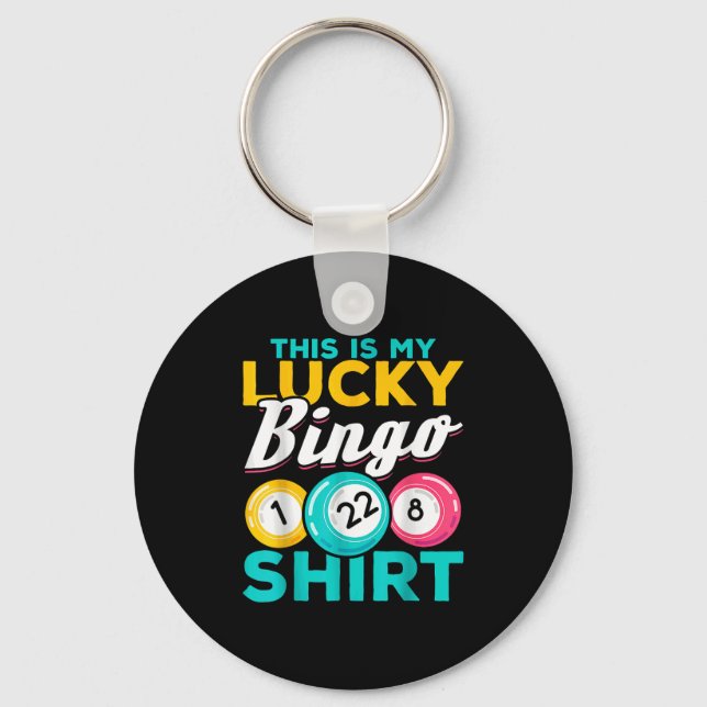 Det här är min Lucky Bingo Funny Bingo Nyckelring (Framsida)