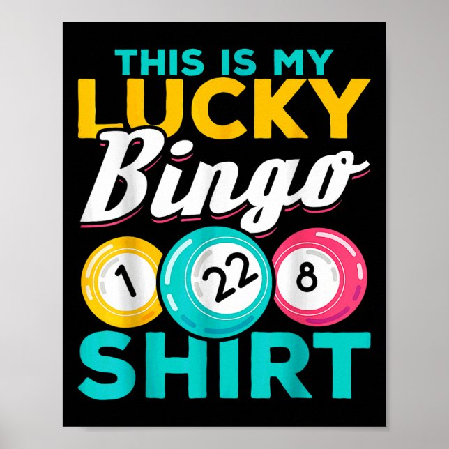 Det här är min Lucky Bingo Funny Bingo Poster (Framsidan)