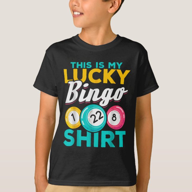 Det här är min Lucky Bingo Funny Bingo T Shirt (Framsida)