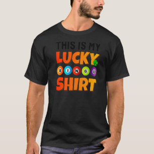 Det här är min Lucky Bingo Shirt Bingo Player Funn T