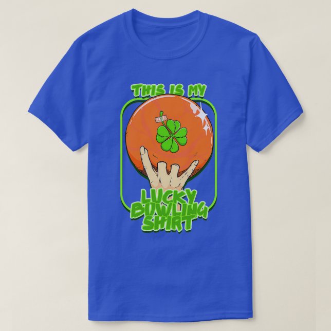 Det här är min Lucky Bowling Bowling Älskare Sport T Shirt (Design framsida)
