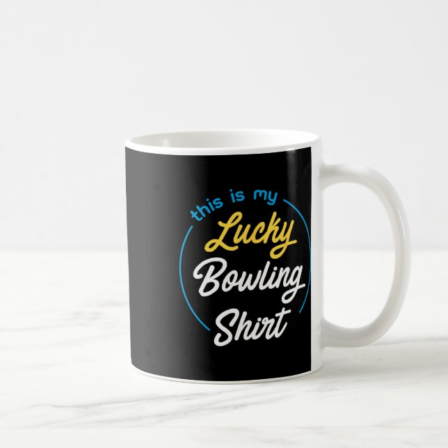 Det här är min Lucky Bowling Shirt Bowling Funny B Kaffemugg (Höger)