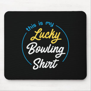 Det här är min Lucky Bowling Shirt Bowling Funny B Musmatta