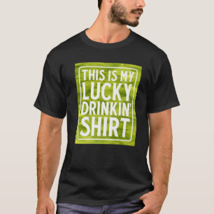 Det här är min Lucky Drinkins Grönt Beer Irish Whi T Shirt