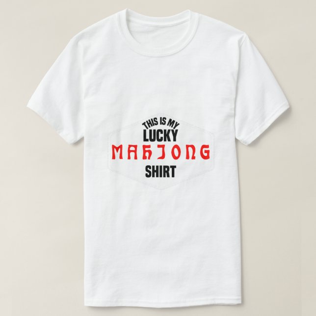 Det här är min Lucky Mahjong Shirt China Tiles T Shirt (Design framsida)