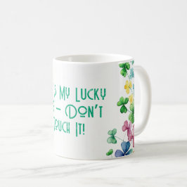 Det här är min Lucky Mugg med färgstark klöver läm