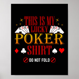 Det här är min Lucky Poker Shirt Poker Casino Poster